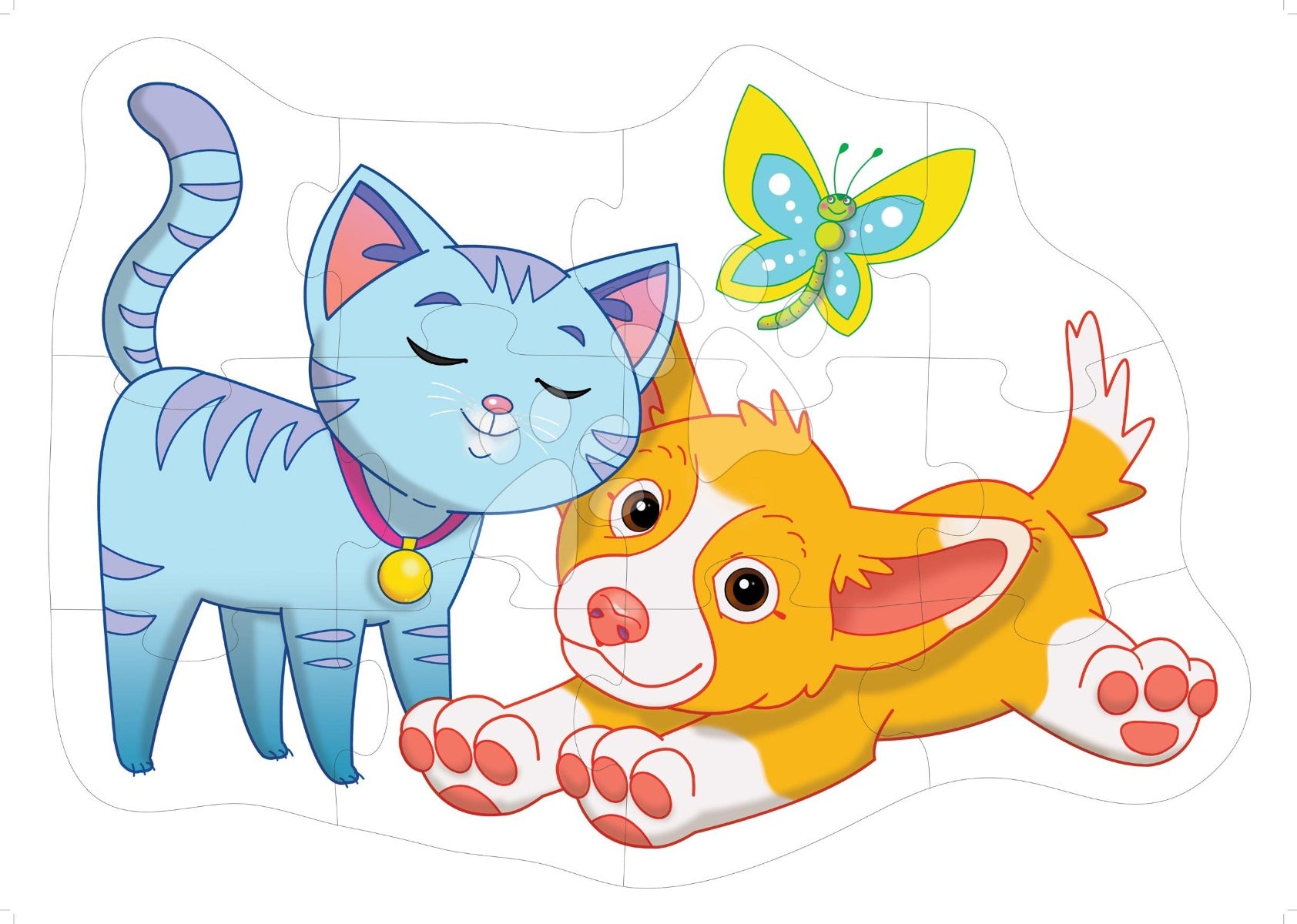 Dohany puzzle de podea gigant 2 ani+ Catel si Pisica