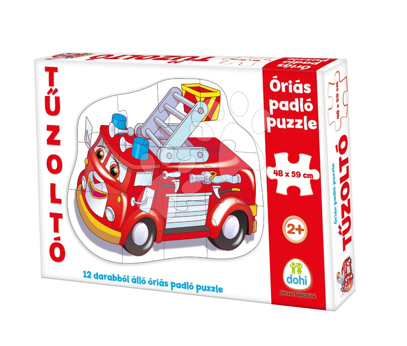 Dohany puzzle de podea gigant 2 ani+ Masina de pompieri