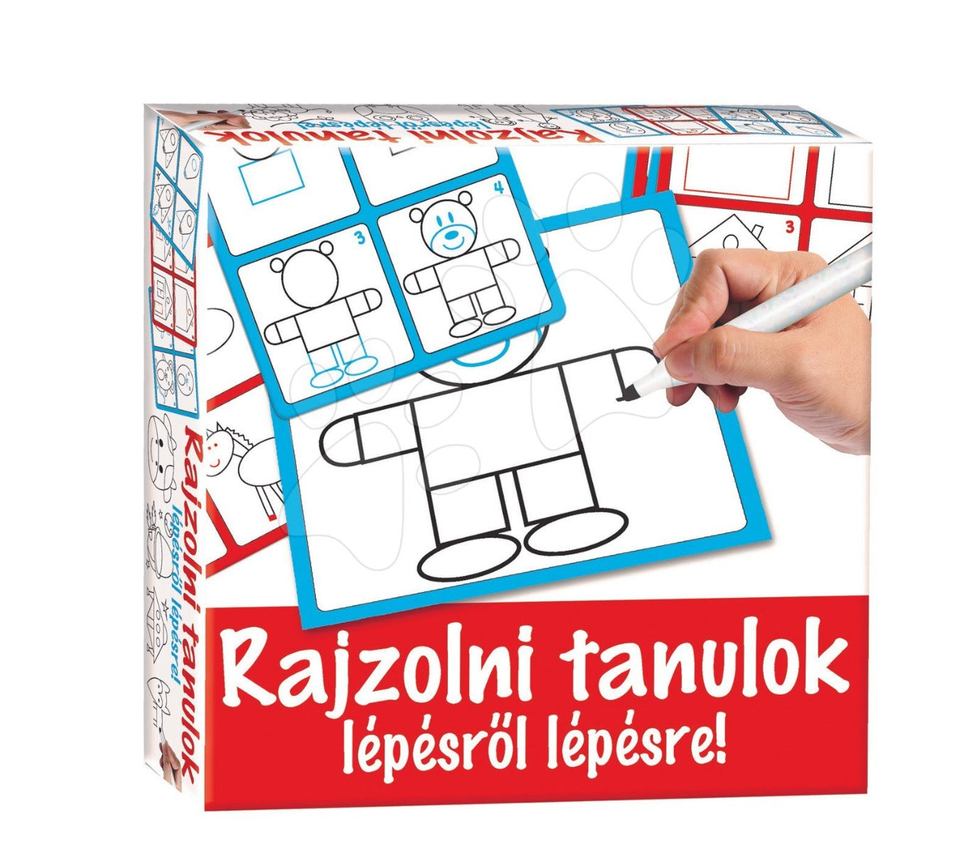Dohany tabla educativa Invat sa desenez 3 ani+ Rosu