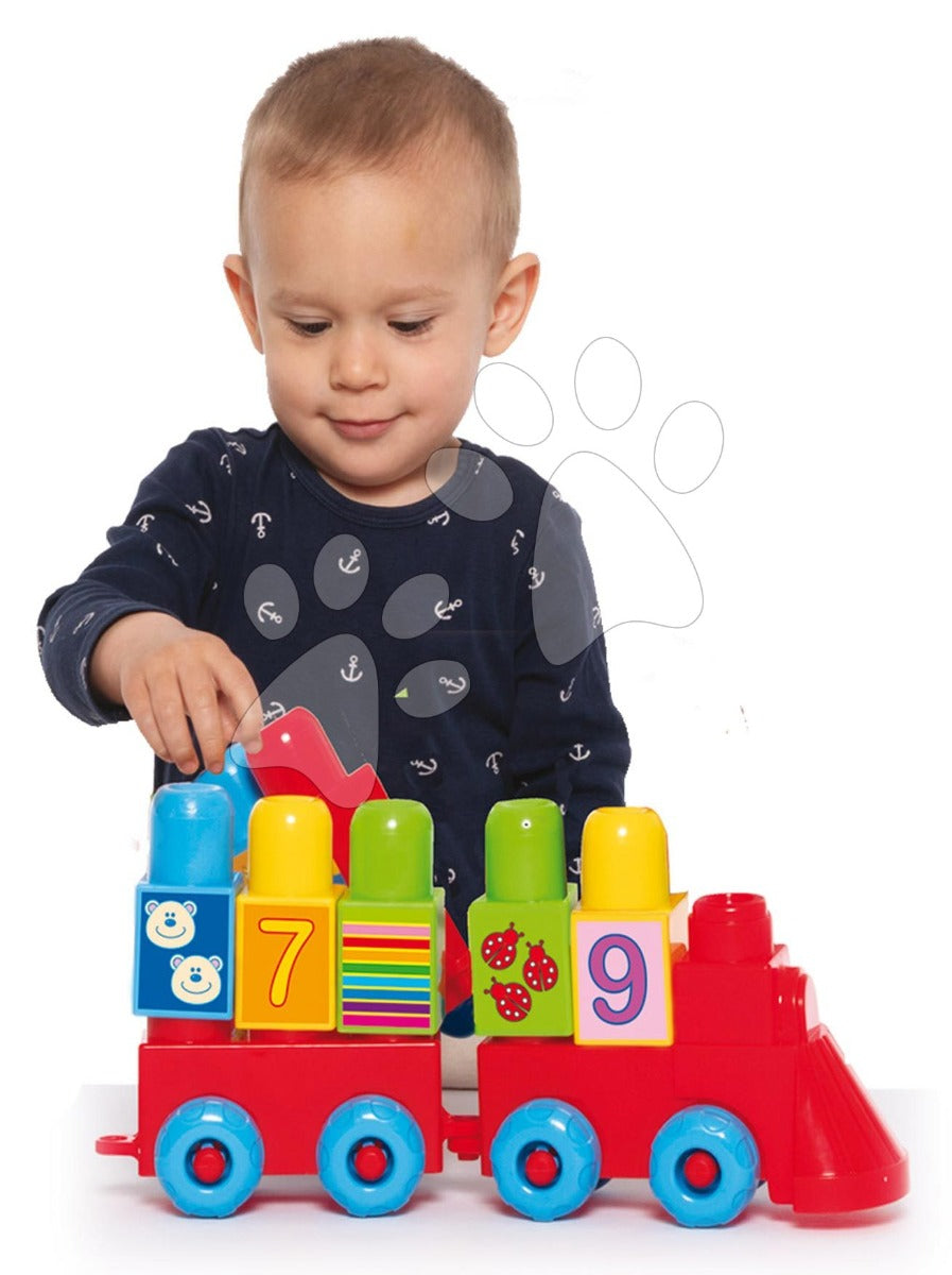 Dohany trenulet cu cuburi didactice 18m+