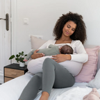 Doomoo perna pentru alaptat mare 3in1 Comfy Big Tetra Almond