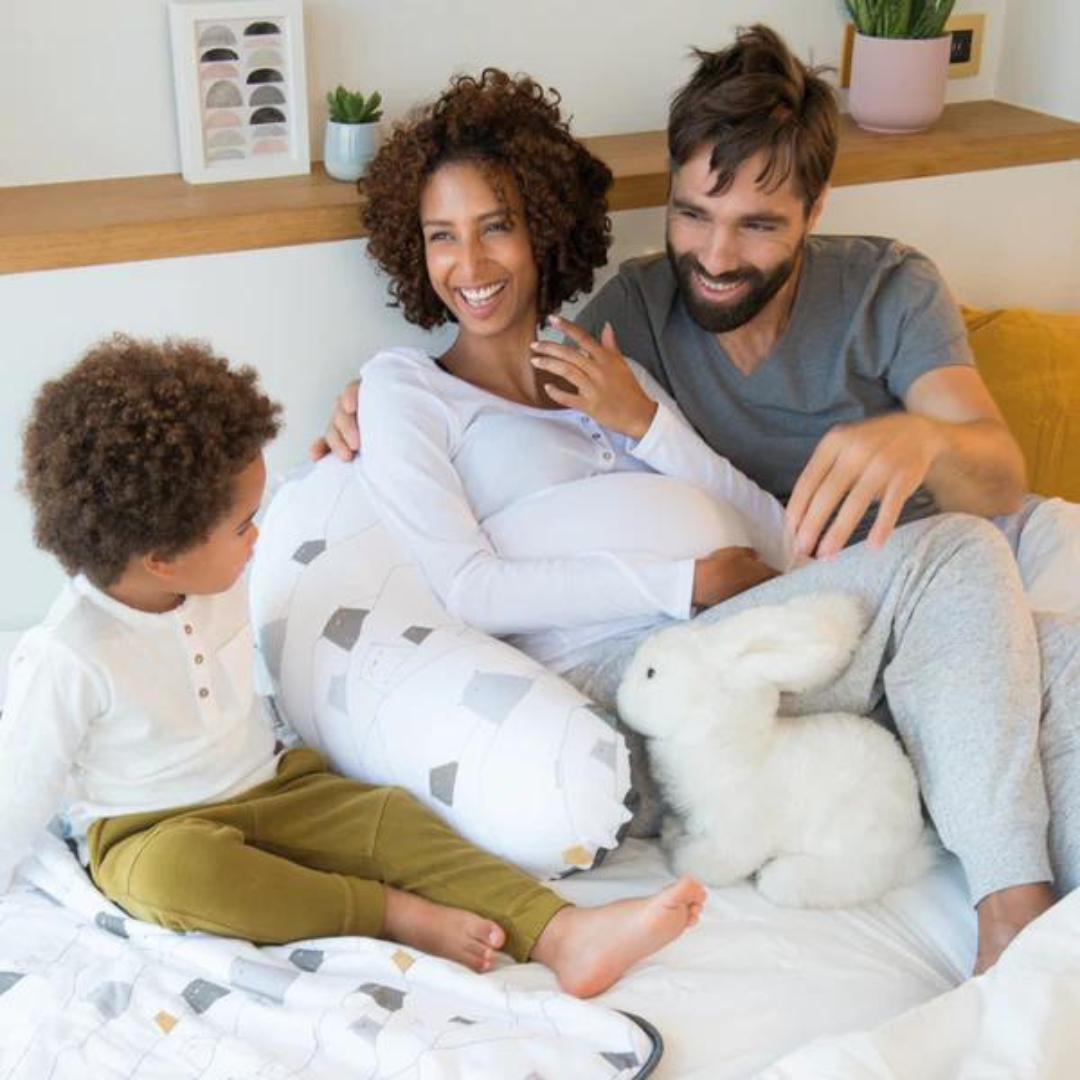 Doomoo perna pentru alaptat mare 3in1 Buddy Bear Grey