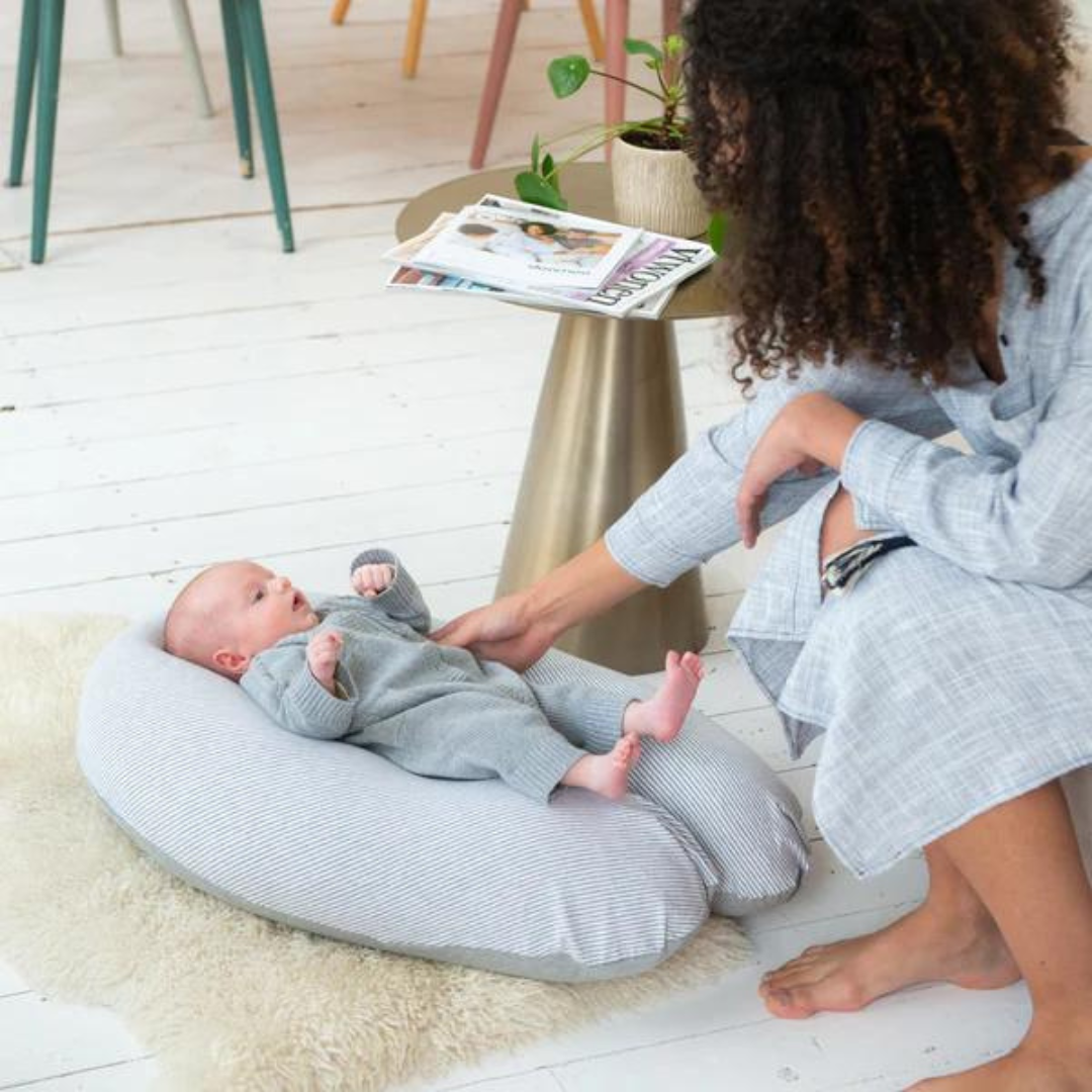 Doomoo perna pentru alaptat mare 3in1 Buddy Light Grey