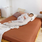 Doomoo perna pentru alaptat mare 3in1 Buddy Tetra Jersey Sand