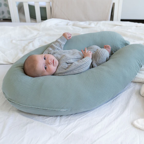 Doomoo perna pentru alaptat mare 3in1 Comfy Big Tetra Green
