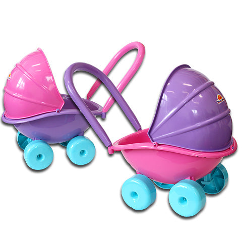 Dorex Toys carucior pentru papusi 3 ani+, Roz cu mov 5013 Imagine principală a produsului