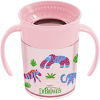 Dr. Brown's canita cu maner Cheers 360 de 200 ml 6m+ Roz 