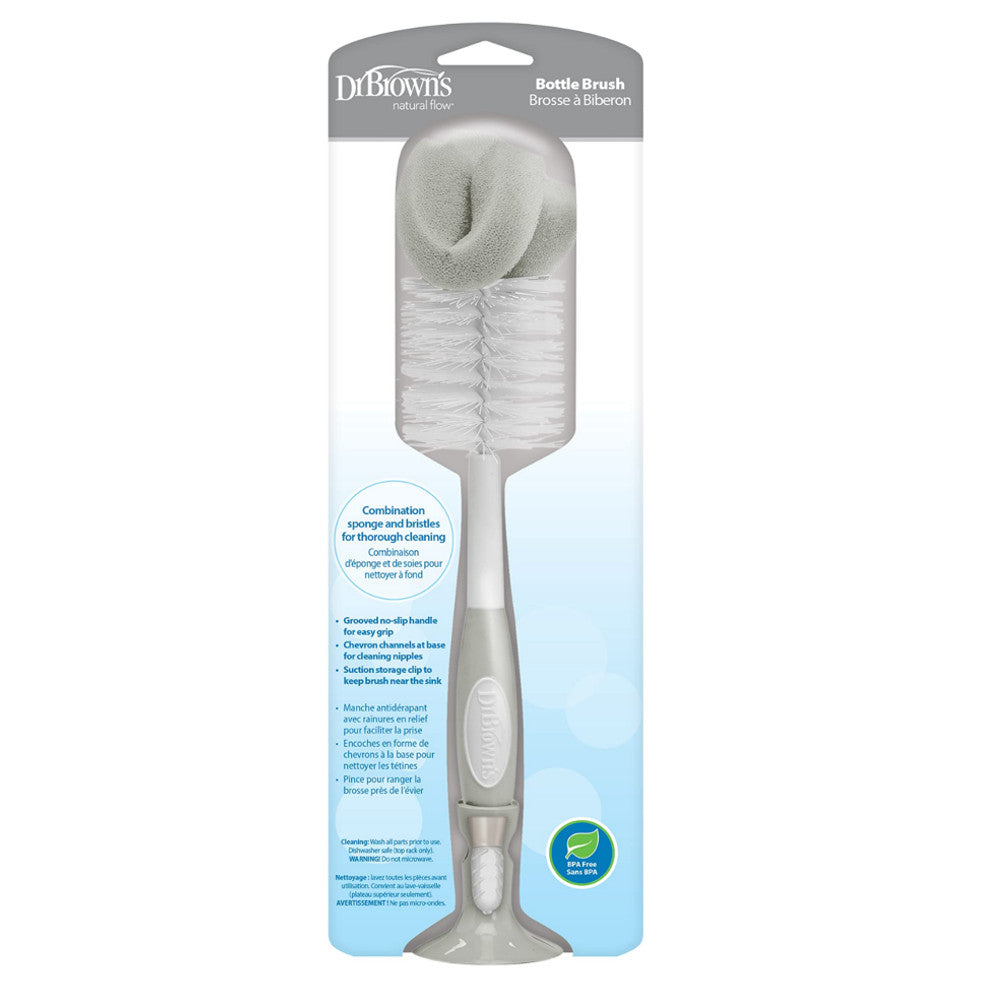 Dr.Brown's perie pentru biberoane si tetine 0m+ Grey