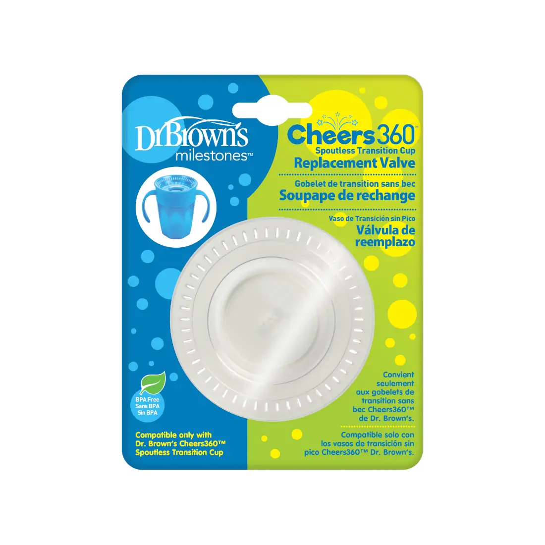 Dr. Brown's rezerva supapa din silicon pentru canite Cheers 360 1 buc