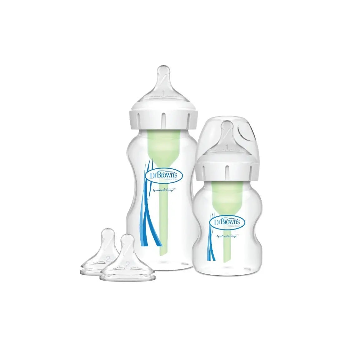 Dr.Brown's set biberon Options+ anti-colic cu gat larg PP 0m+ Imagine principală a produsului