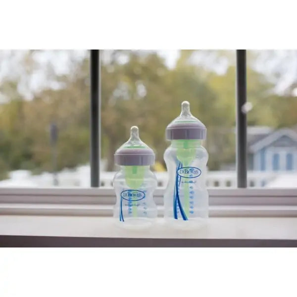 Dr.Brown's set biberon Options+ anti-colic cu gat larg PP 0m+ Imagine secundară a produsului