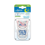 Dr. Brown's suzeta silicon fluorescenta PreVent 0-6 luni 2 buc Girl