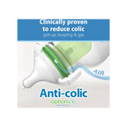 Dr. Brown's biberon anti-colici PP Options+ gat larg 150 ml 1/0m+ 2 buc