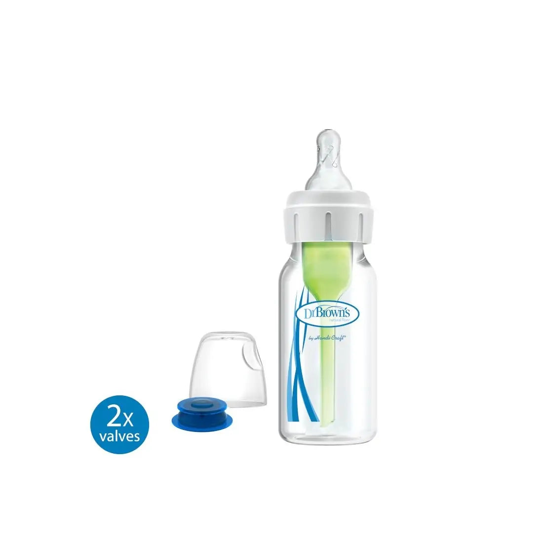 Dr. Brown's Medical biberon PP gat ingust 120 ml cu sistem special de hranire 0m+