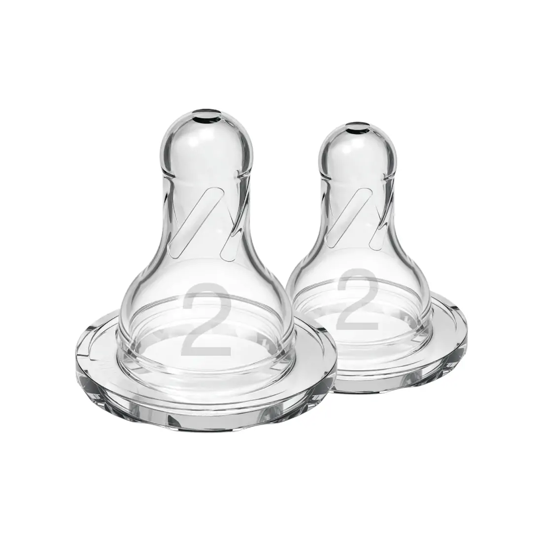 Dr. Brown's tetina silicon gat ingust 2/3m+ 2 buc