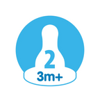 Dr. Brown's tetina silicon gat ingust 2/3m+ 2 buc