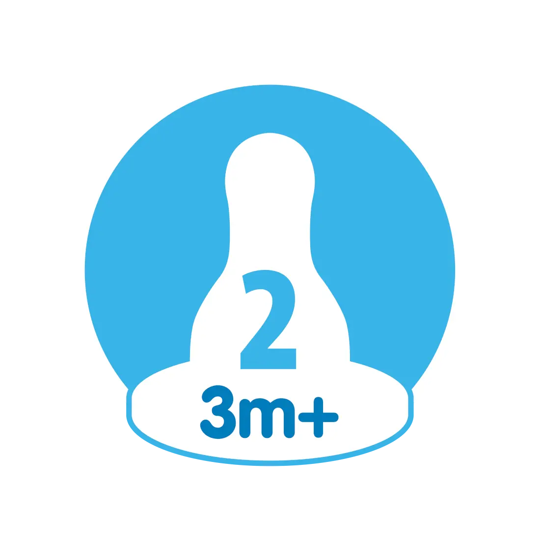 Dr. Brown's tetina silicon gat ingust 2/3m+ 2 buc