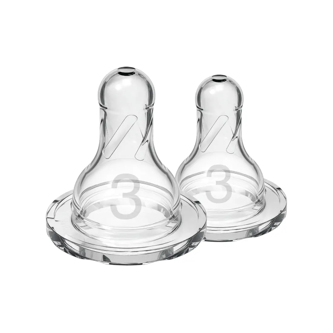 Dr. Brown's tetina silicon gat ingust 3/6m+ 2 buc Imagine principală a produsului