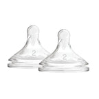 Dr. Brown's tetina silicon Options+ cu gat larg 2/3m+ 2 buc
