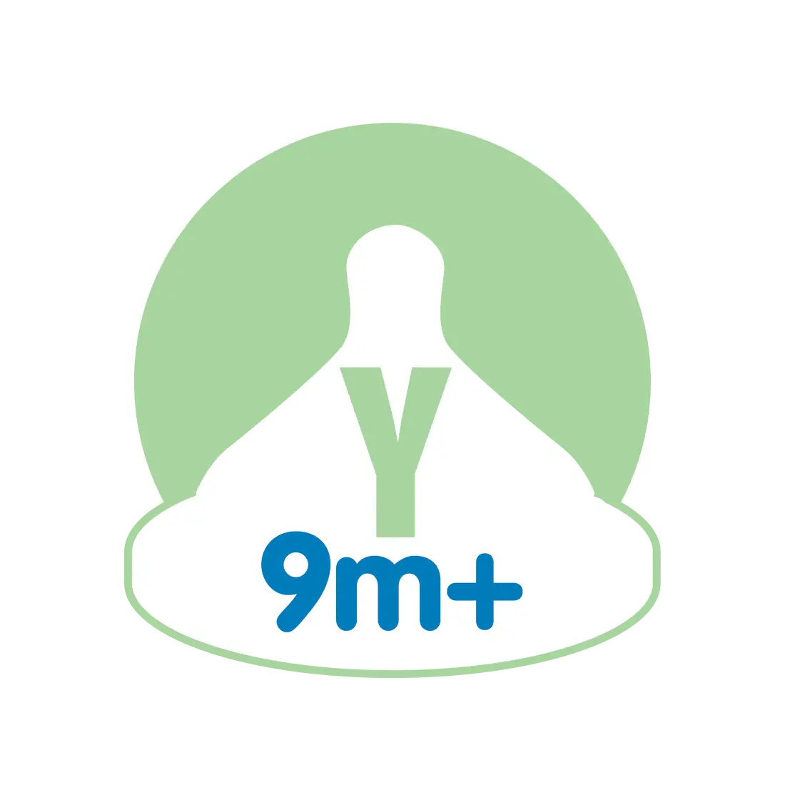 Dr. Brown's tetina silicon Options+ cu gat larg Y/9m+ 2 buc