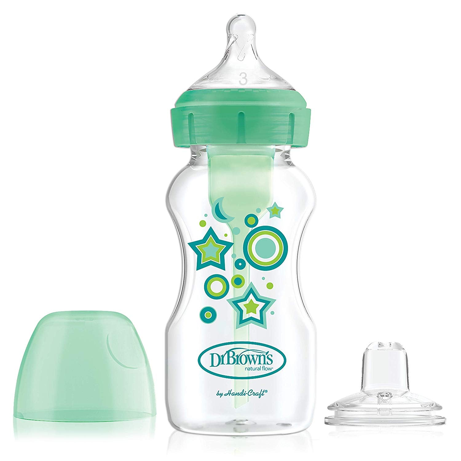 Dr. Brown's biberon Options+ Sippy Bootle gat larg + cioc 01 Imagine principală a produsului