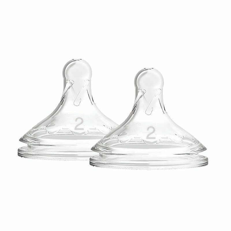 Dr. Brown's tetina silicon Options+ cu gat larg  nivel 2 3m+ 01