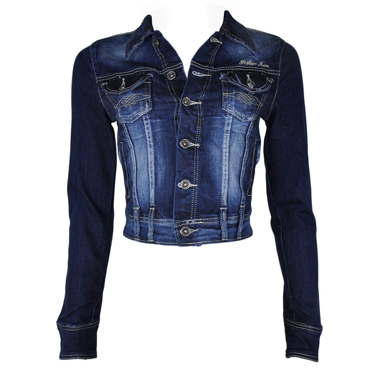 Jacheta jeans Dromedar albastri Imagine principală a produsului