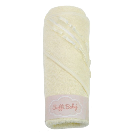 Soffi Baby Prosop cu gluga si aplicatii 80x80 cm 0m+ Crem 03