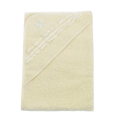 Soffi Baby Prosop cu gluga si aplicatii 80x80 cm 0m+ Crem 01