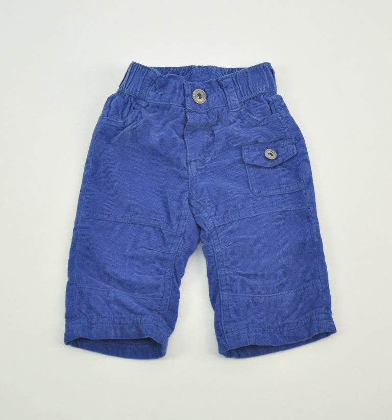 Dirkje Pantalonasi lungi din catifea cu buzunarel aplicat