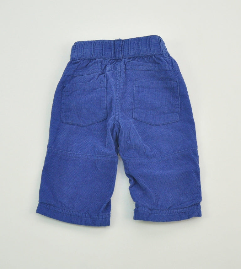 Dirkje Pantalonasi lungi din catifea cu buzunarel aplicat Imagine secundară a produsului