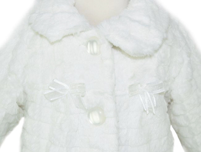 Soffi Baby palton blana fetite marimea 62-80