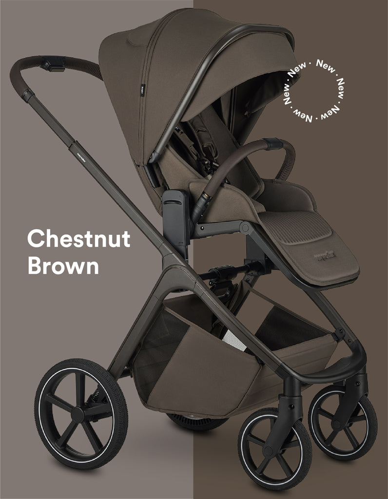 Easywalker carucior 4in1 ZOEY + CBX By CYBEX Aton B2 i-Size + baza Chestnut Brown