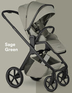 Easywalker carucior 4in1 ZOEY + CBX By CYBEX Aton B2 i-Size + baza Sage Green