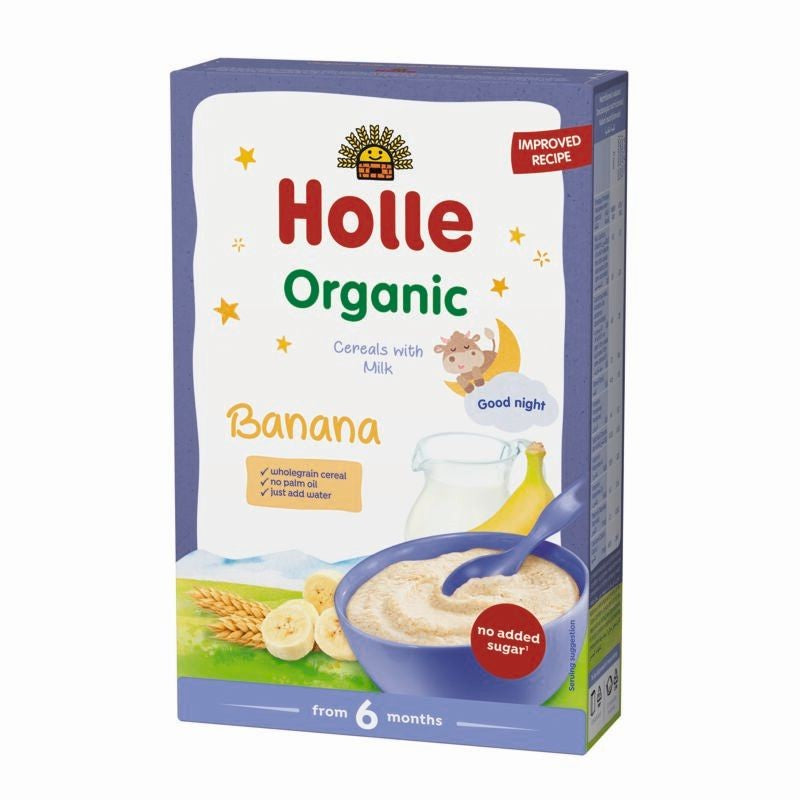 Holle ECO Cereale cu lapte si banane 250g 6m+