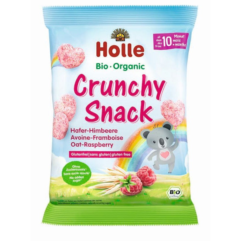 Holle ECO Snacksuri din ovaz cu zmeura 30g 10m+