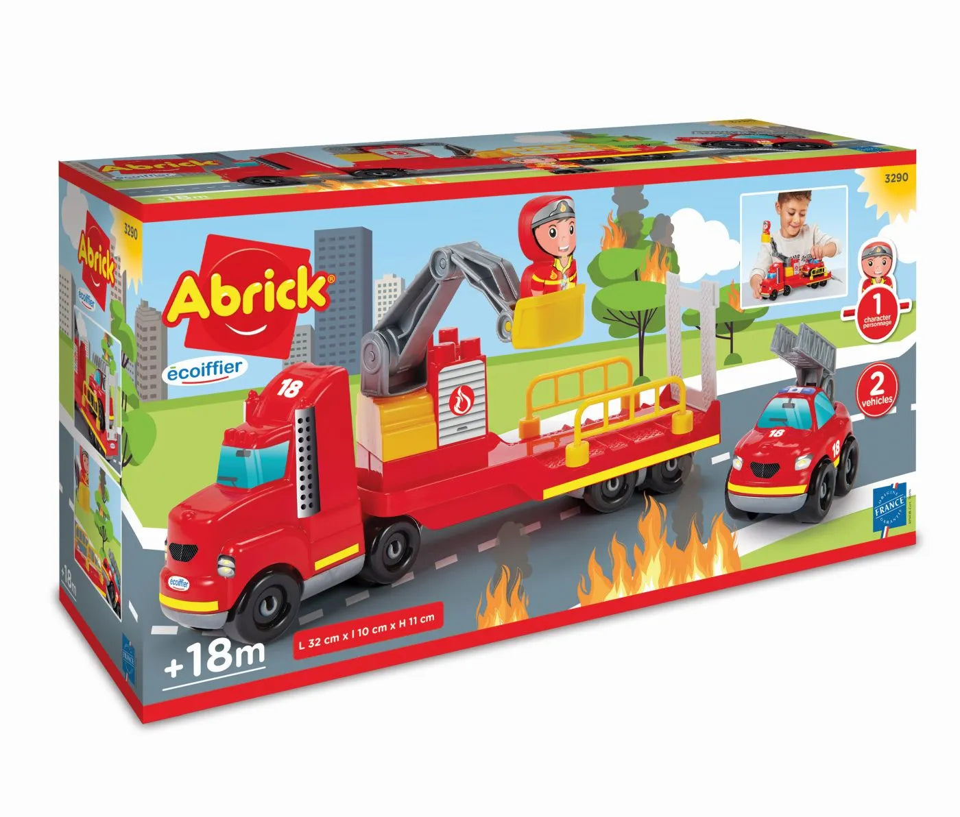 Ecoiffier Abrick jucarie Camion de Pompieri 18m+