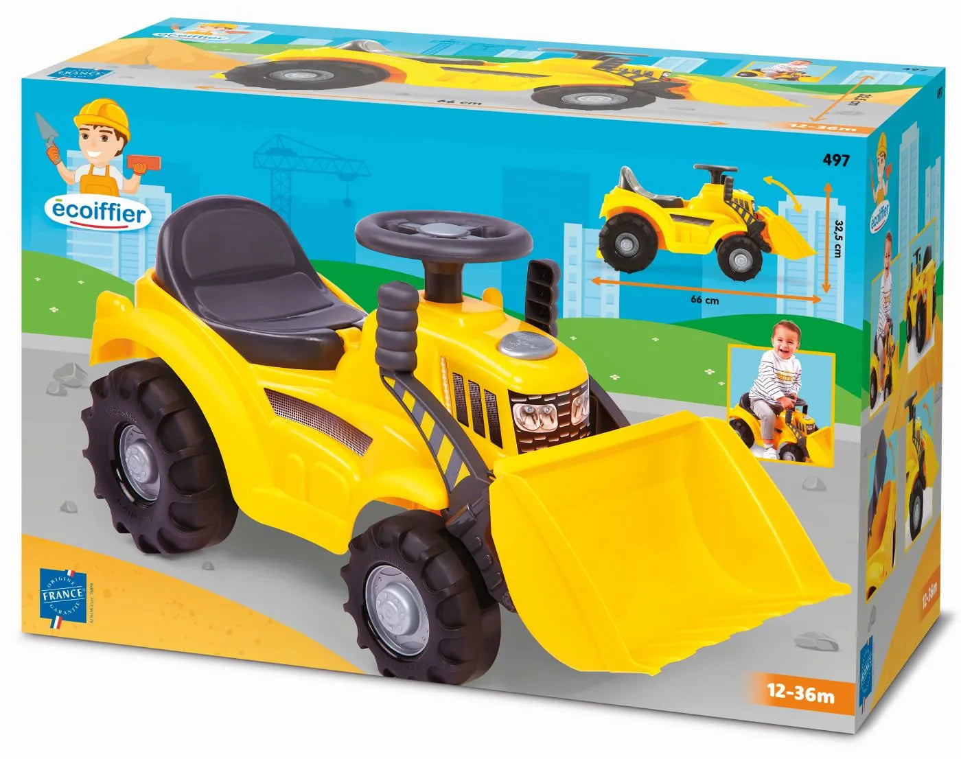 Ecoiffier jucarie excavator 66 cm 12-36 luni