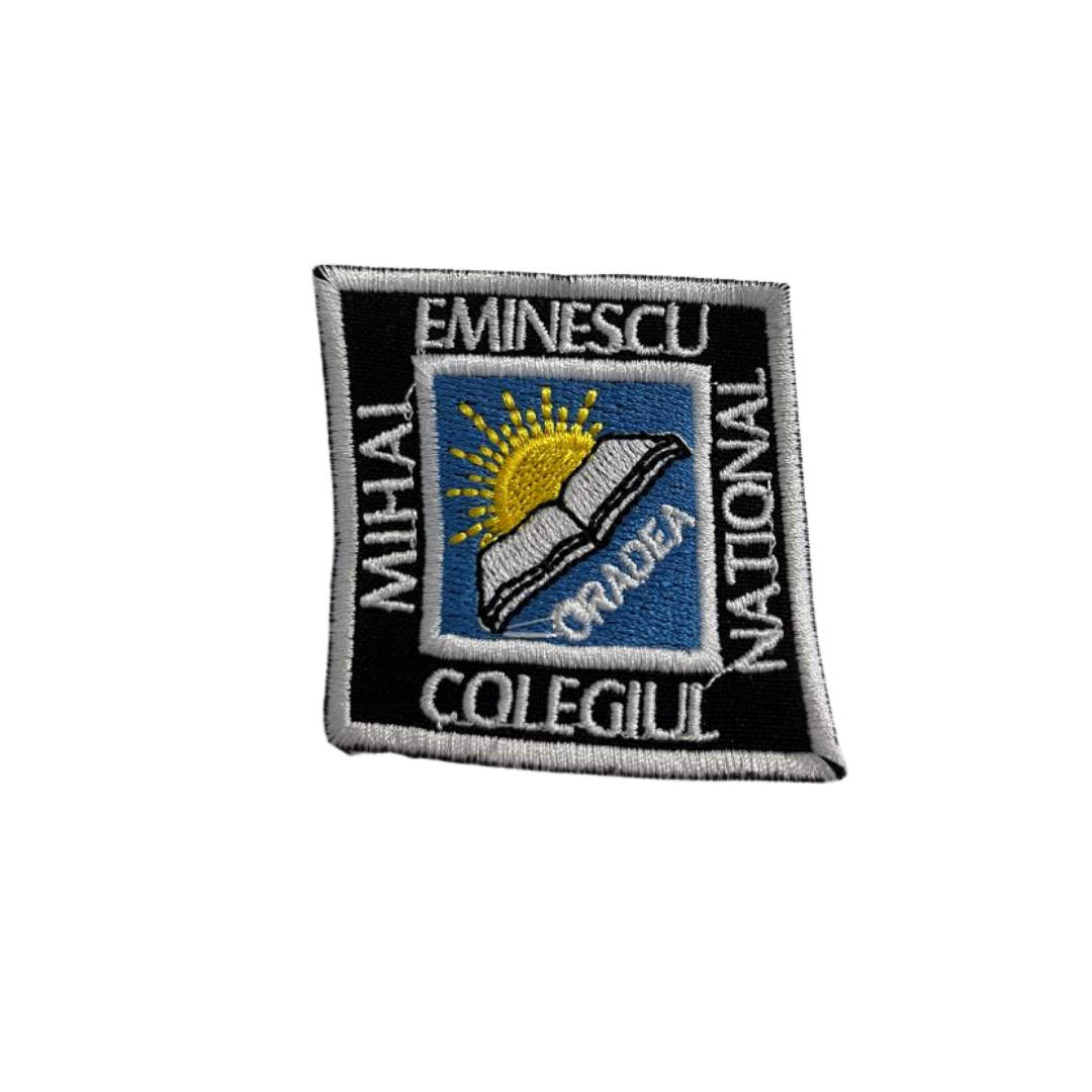 Uniforma emlema brodata pentru Colegiul National Mihai Eminescu Oradea