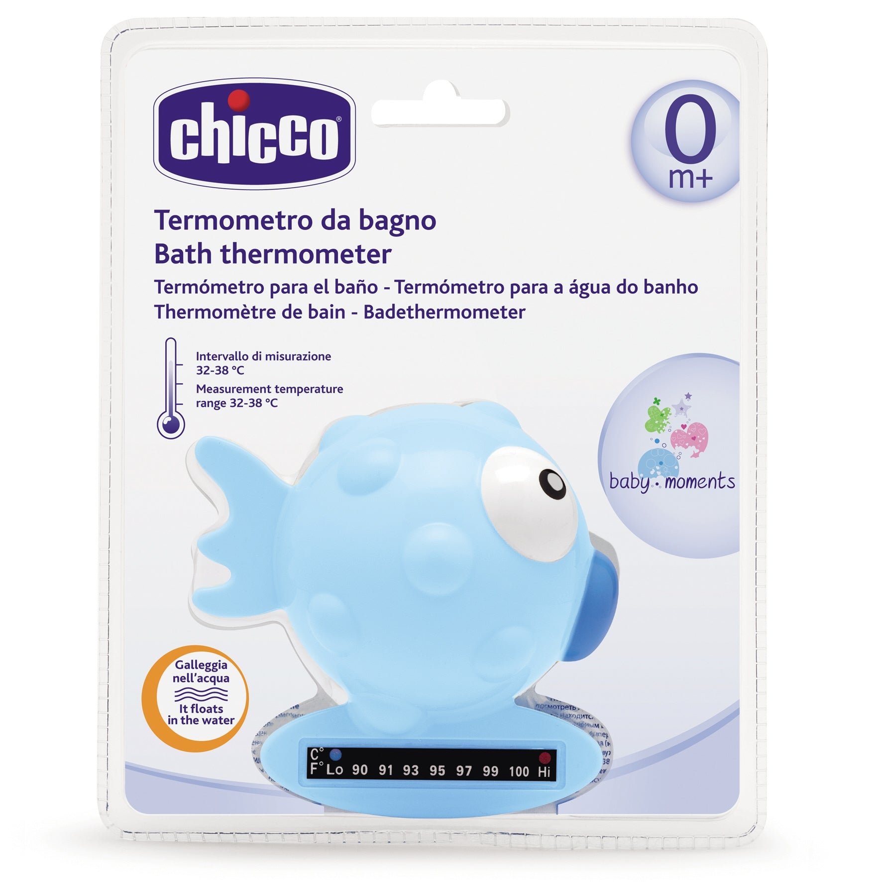 Chicco Termometru baie forma de peşte albastru