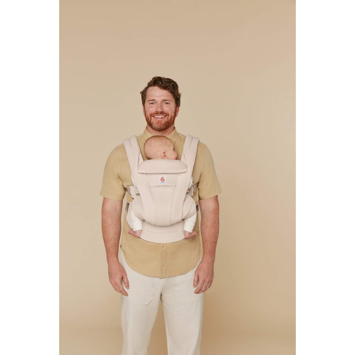 Ergobaby marsupiu Omni Deluxe 0-48 luni (3,2 - 20.40) kg Cotton Natural Beige