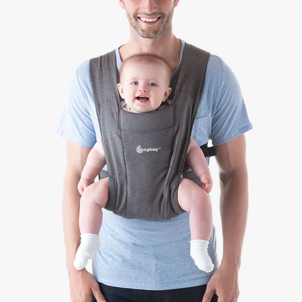 Ergobaby marsupiu Embrace 0-18 luni (3.2 - 11.3 kg) Heather Grey