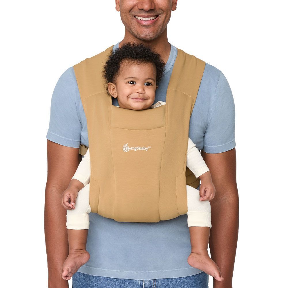 Ergobaby marsupiu Embrace 0-18 luni (3.2 - 11.3 kg) Knit Camel