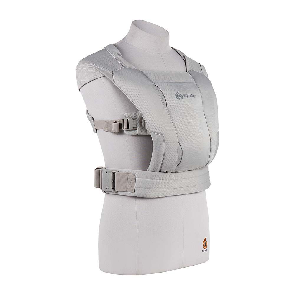 Ergobaby marsupiu Embrace 0-18 luni (3.2 - 11.3 kg) Soft Air Mesh Soft Grey