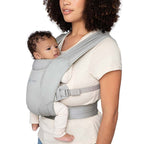 Ergobaby marsupiu Embrace 0-18 luni (3.2 - 11.3 kg) Soft Air Mesh Soft Grey
