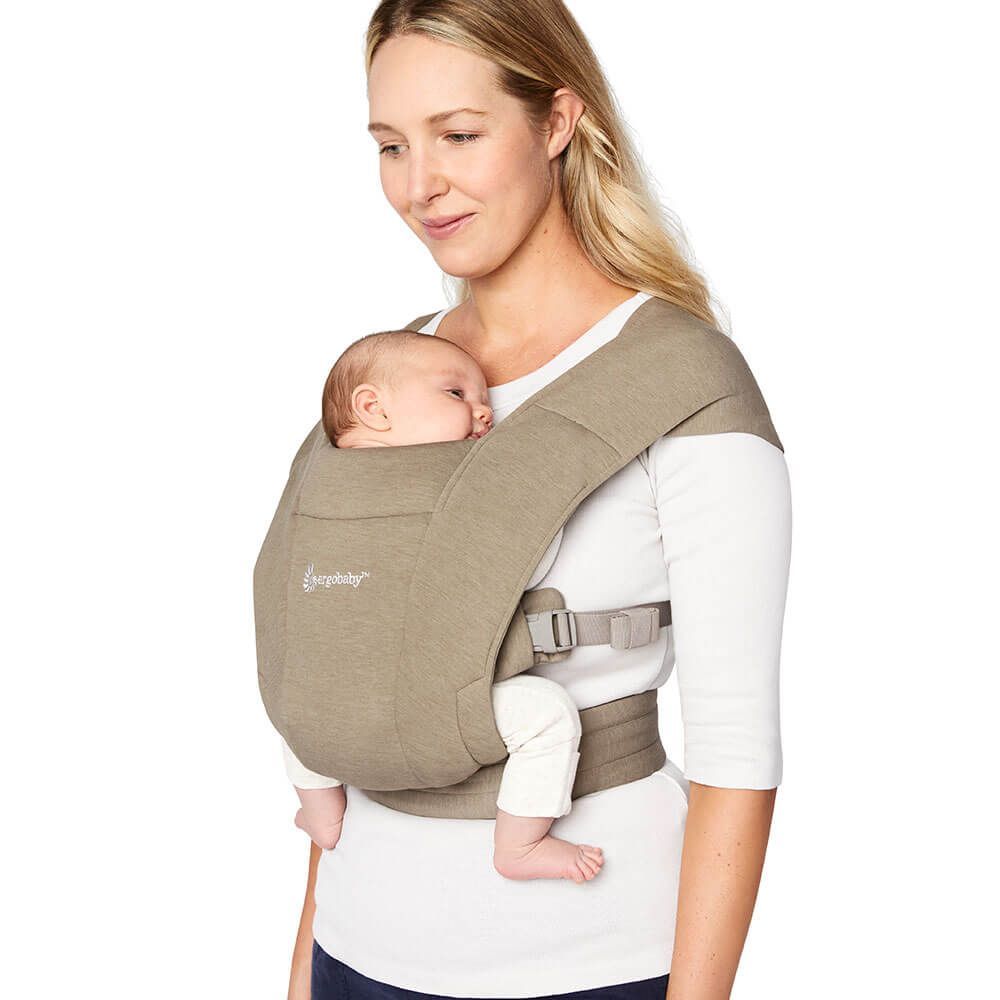 Ergobaby marsupiu Embrace 0-18 luni (3.2 - 11.3 kg) Soft Olive Imagine secundară a produsului