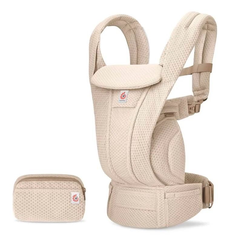 Ergobaby marsupiu Omni Deluxe 0-48 luni (3,2 - 20.40) kg Mesh Natural Beige Imagine principală a produsului