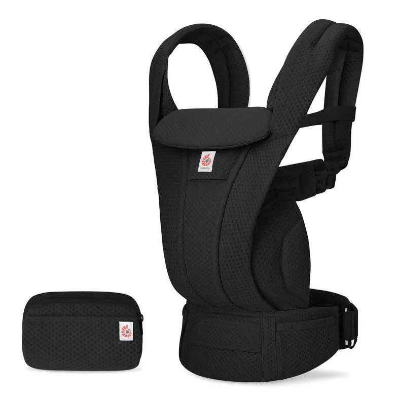 Ergobaby marsupiu Omni Deluxe 0-48 luni (3,2 - 20.40) kg Mesh Onyx Black Imagine principală a produsului