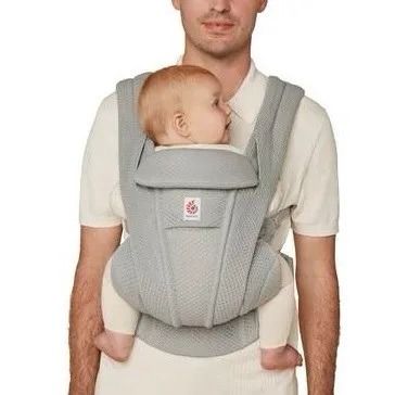 Ergobaby marsupiu Omni Deluxe 0-48 luni (3,2 - 20.40) kg Mesh Pearl Grey