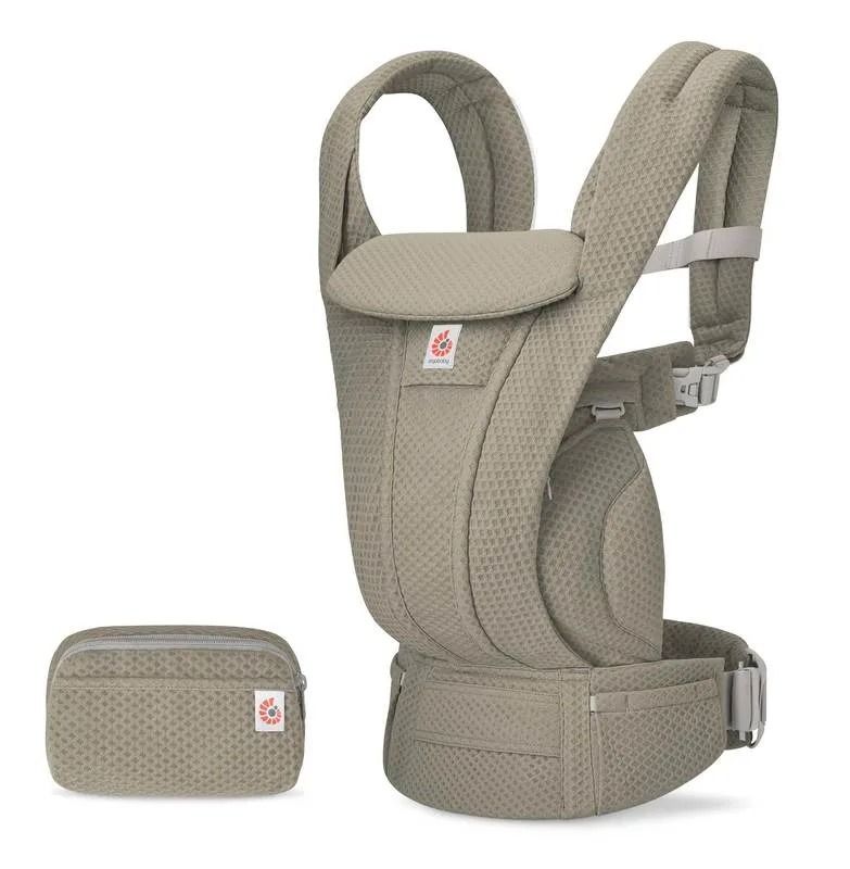 Ergobaby marsupiu Omni Deluxe 0-48 luni (3,2 - 20.40) kg Mesh Soft Olive Imagine principală a produsului